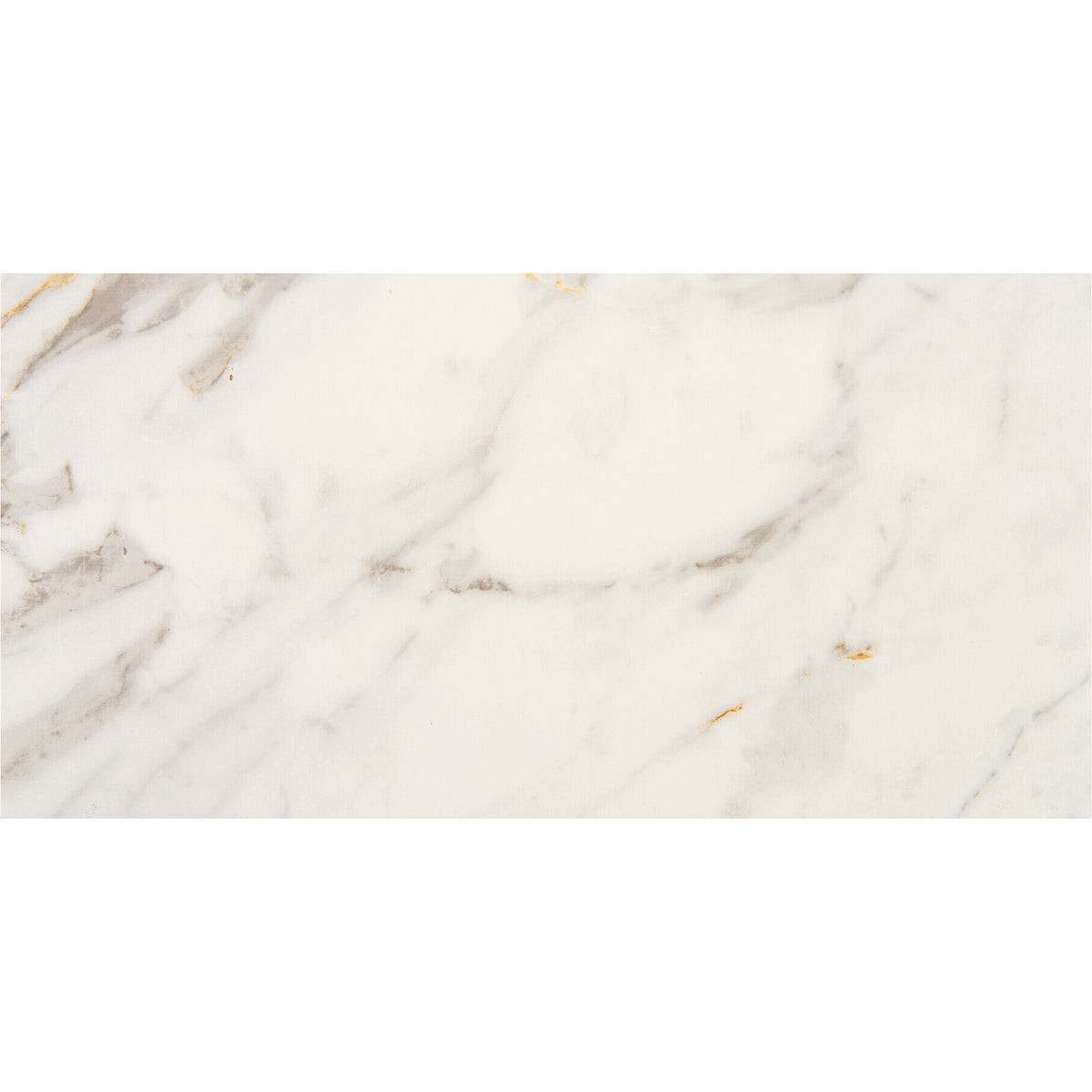 Marazzi - Marble Obsession - 12 in. x 24 in. Colorbody Porcelain Tile - Calacatta Gold Polished