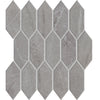See Marazzi - Marble Obsession - 2 in. x 5 in. Picket Mosaic - Grigio