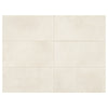 See Marazzi - Moroccan Concrete - 12 in. x 24 in. Porcelain Tile - Off White