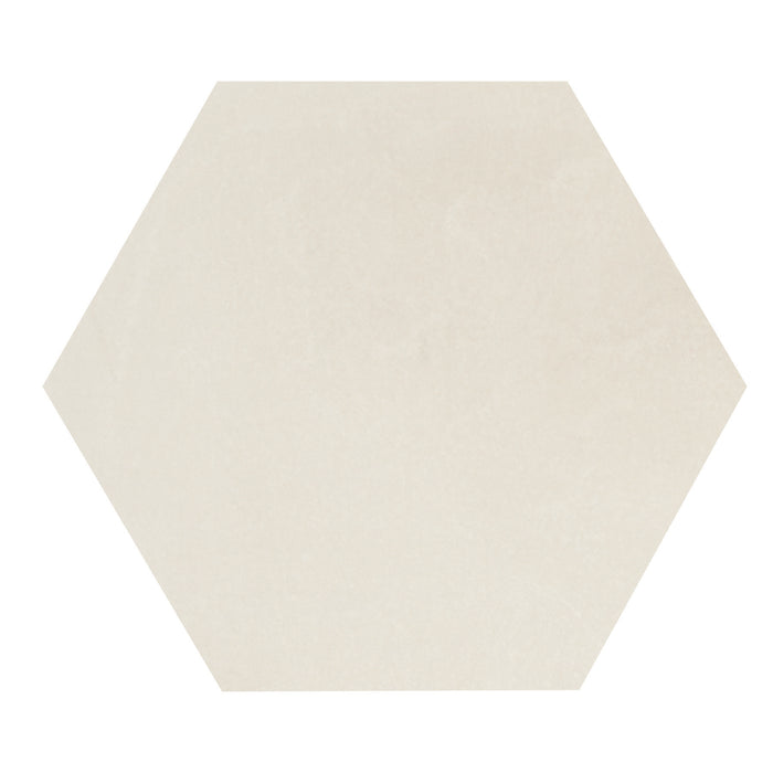 Marazzi - Moroccan Concrete 8" Hex Deco Tile - Off White MC50