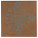 Marazzi - Moroccan Concrete 8" x 8" Deco Porcelain Tile - Aziza Terra Cotta MC59