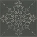 Marazzi - Moroccan Concrete 8" x 8" Deco Porcelain Tile - Aziza Charcoal MC60