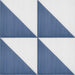 Marazzi - Scenario 8 in. x 8 in. Glazed Porcelain Tile - SR23 Blue Triangle