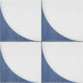 Marazzi - Scenario 8 in. x 8 in. Glazed Porcelain Tile - SR25 Blue Crescent