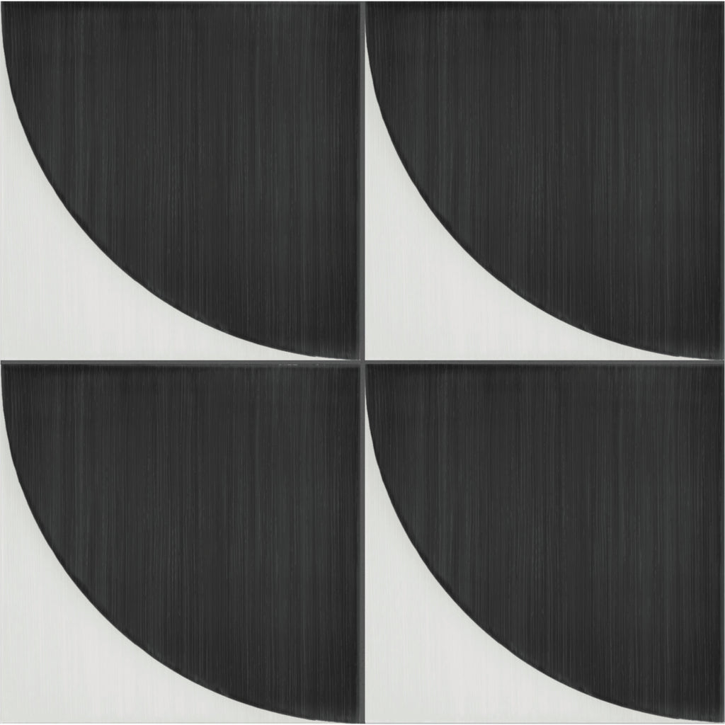 Marazzi - Scenario 8 in. x 8 in. Glazed Porcelain Tile - SR27 Nero