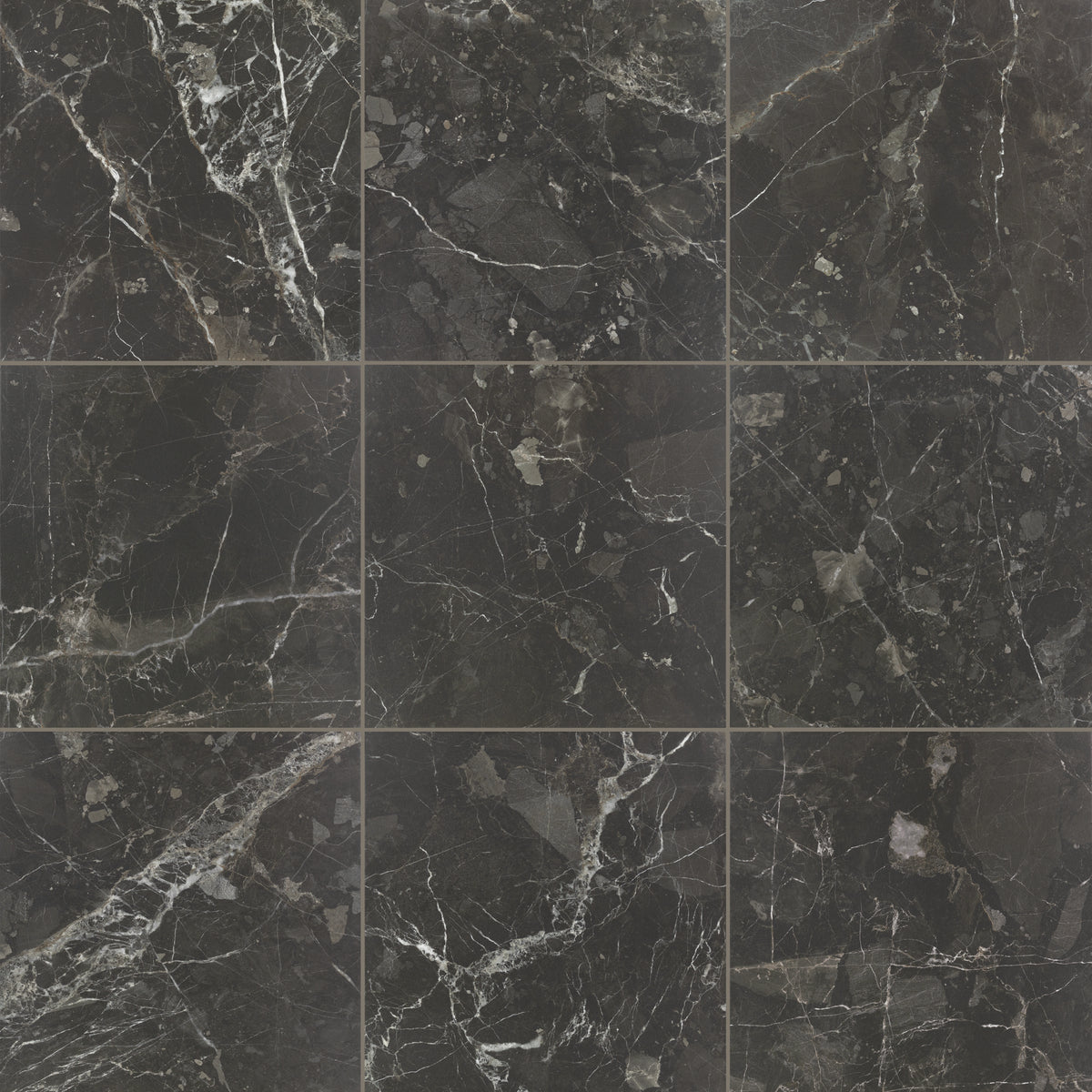 Marazzi - Savoir - 24 in. x 24 in. Colorbody Porcelain Tile - Noir Polished Variation