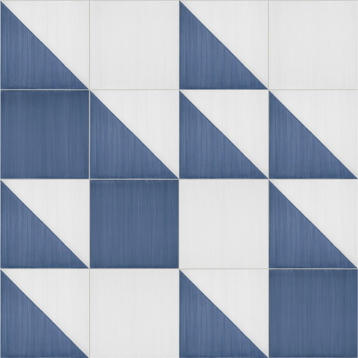 Marazzi - Scenario 8 in. x 8 in. Glazed Porcelain Tile - SR23 Blue Triangle