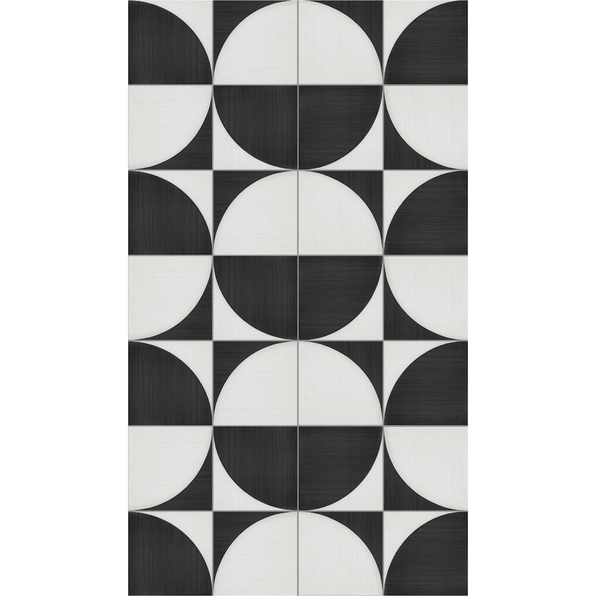 Marazzi - Scenario 8 in. x 8 in. Glazed Porcelain Tile - SR27 Nero Convex