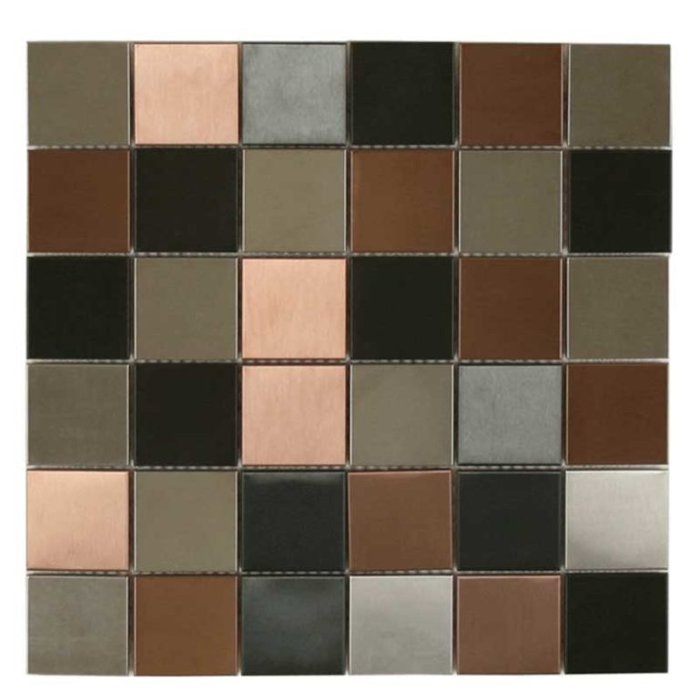 Maniscalco - Murray River Metals 2 in. x 2 in. Mosaic - Blended Brushed
