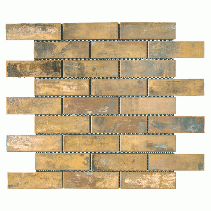 Maniscalco - Murray River Metals 1 1/4 in. x 4 in. Mosaic - Copper Antique