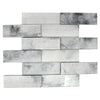See Maniscalco - Gosford Glass and Stone Mosaics - 2 in. x 6 in. - Fusion Blend