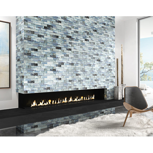 Maniscalco - Gosford Glass and Stone Mosaics - 2 in. x 6 in. - Whirl Blend