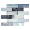 See Maniscalco - Gosford Glass and Stone Mosaics - 2 in. x 6 in. - Whirl Blend