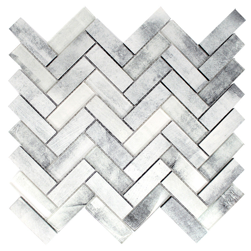 Maniscalco - Gosford Glass and Stone Mosaics - Herringbone - Fusion Blend