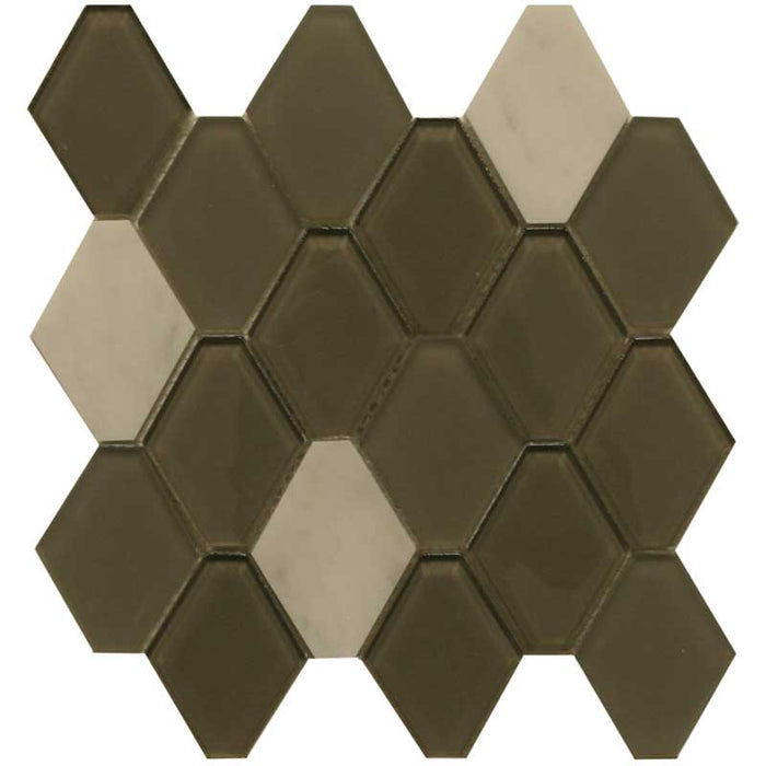 Maniscalco - Gosford Glass and Stone Mosaics - Water Jet Hexy - Cliff