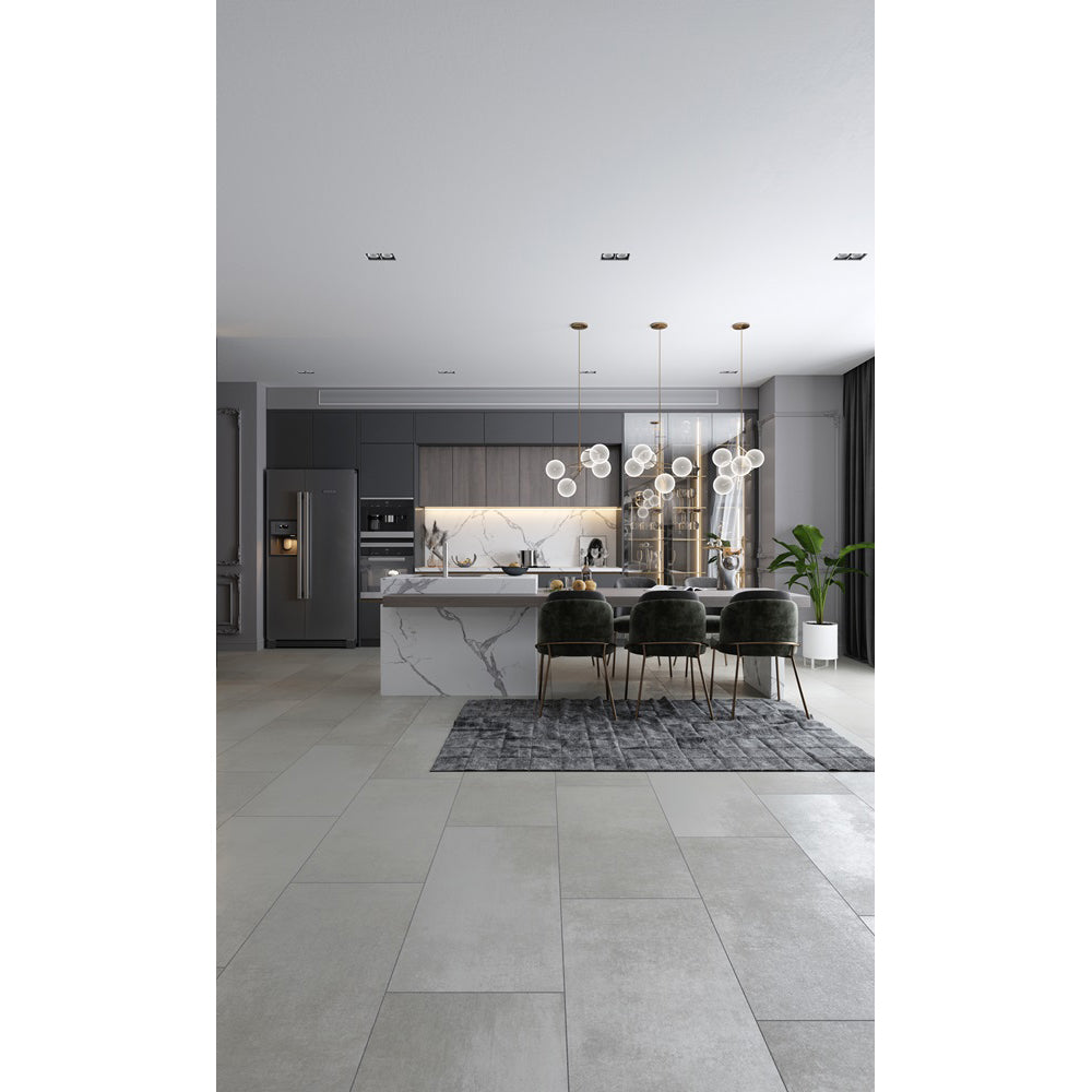 Mannington - Adura Apex - Domain 18 in. x 36 - Concrete Room Scene