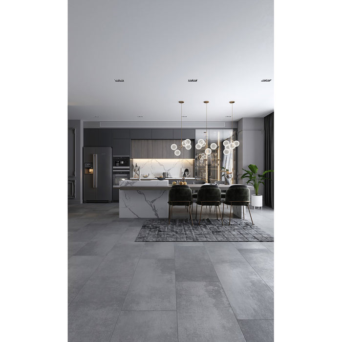 Mannington - Adura Apex - Domain 18 in. x 36 - Slate Room Scene