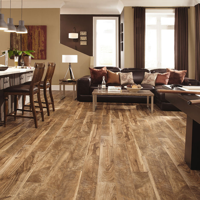 Mannington - Adura Max Plank - Heritage 6 in. x 48 in. - Buckskin Room Scene