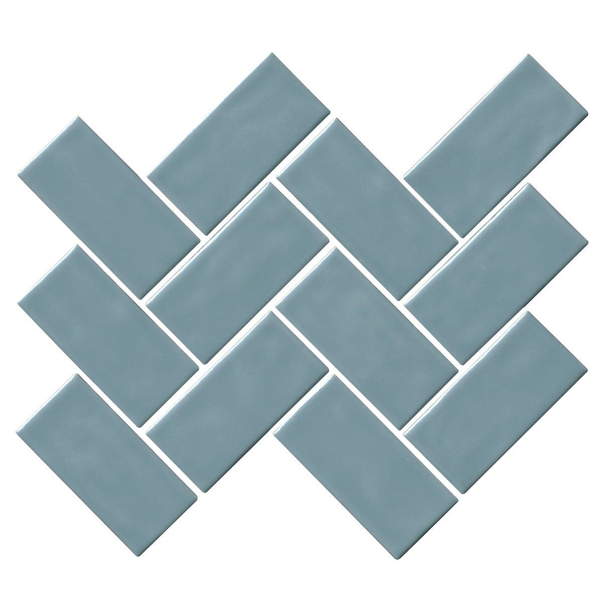 Marazzi - Artezen 2 in. x 4 in. Herringbone Mosaic - Classic Blue AT23