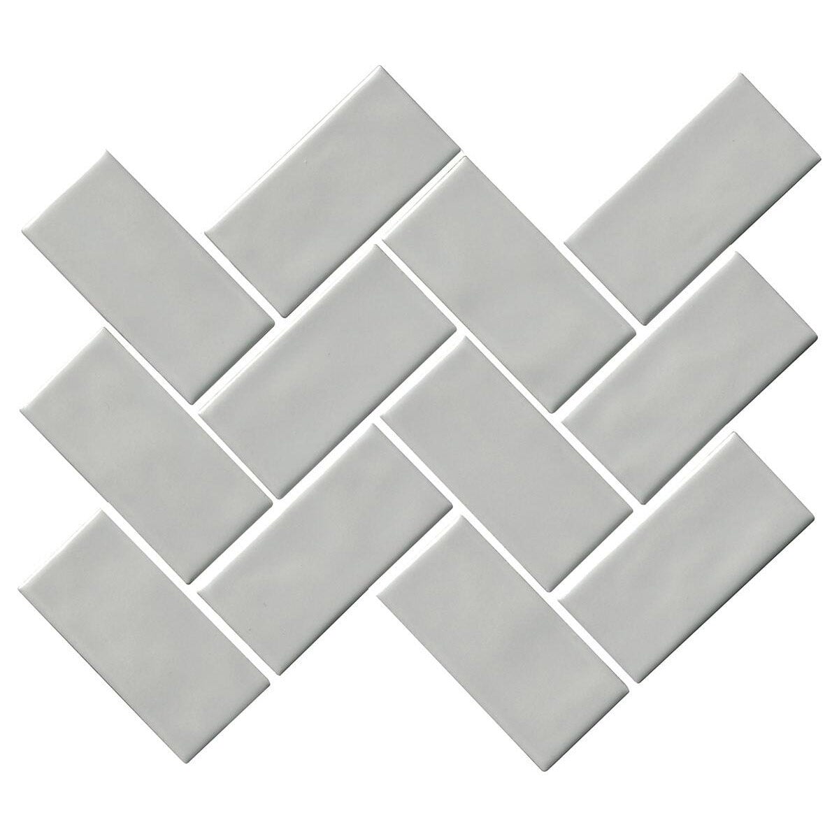 Marazzi - Artezen 2 in. x 4 in. Herringbone Mosaic - Ideal Gray AT22