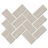 See Marazzi - Artezen 2 in. x 4 in. Herringbone Mosaic - Nordic Sand AT21