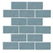 Marazzi - Artezen 2 in. x 4 in. Brick Joint Mosaic - Classic Blue AT23