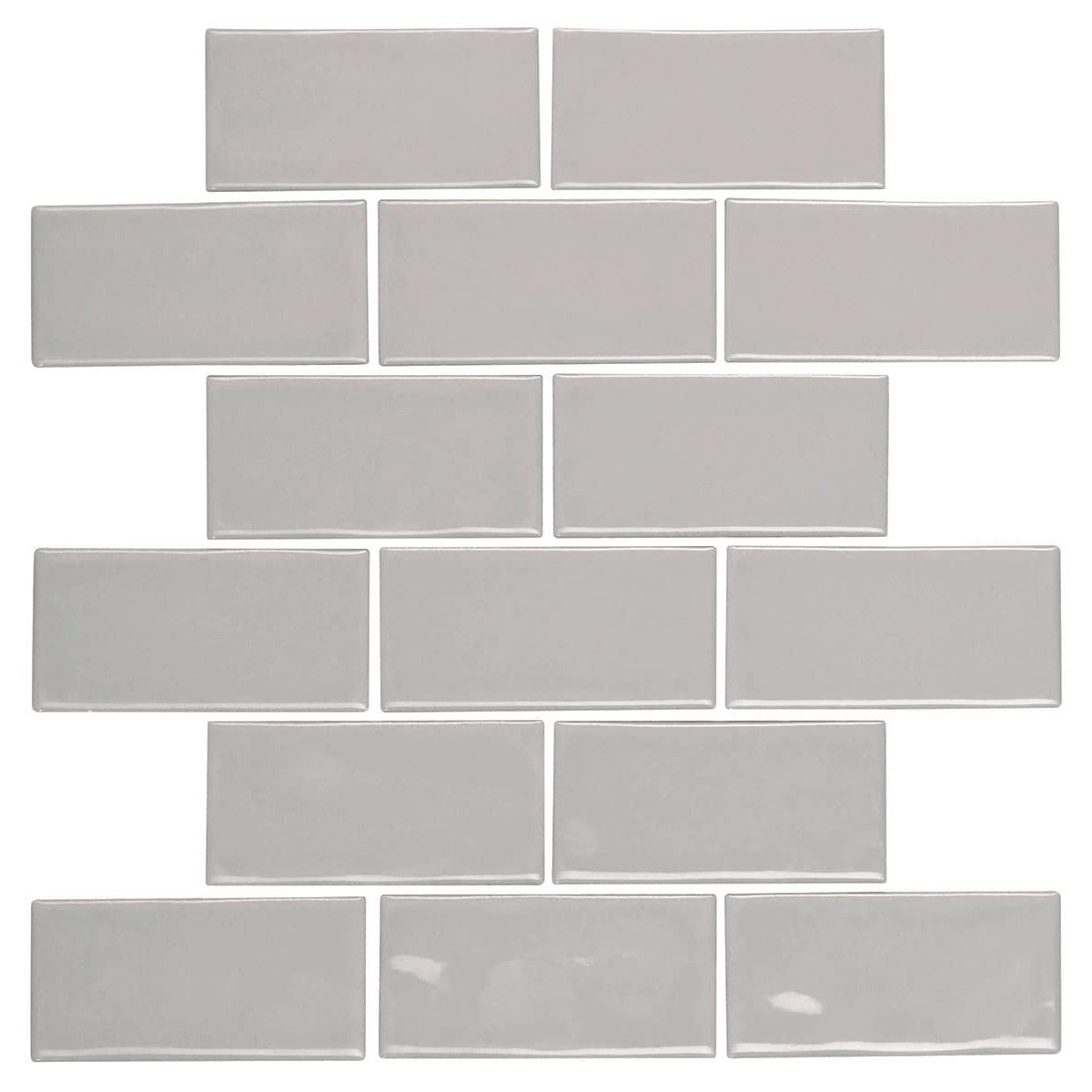 Marazzi - Artezen 2 in. x 4 in. Brick Joint Mosaic - Ideal Gray