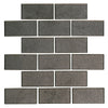 See Marazzi - Artezen 2 in. x 4 in. Brick Joint Mosaic - Metallic Vibe AT25