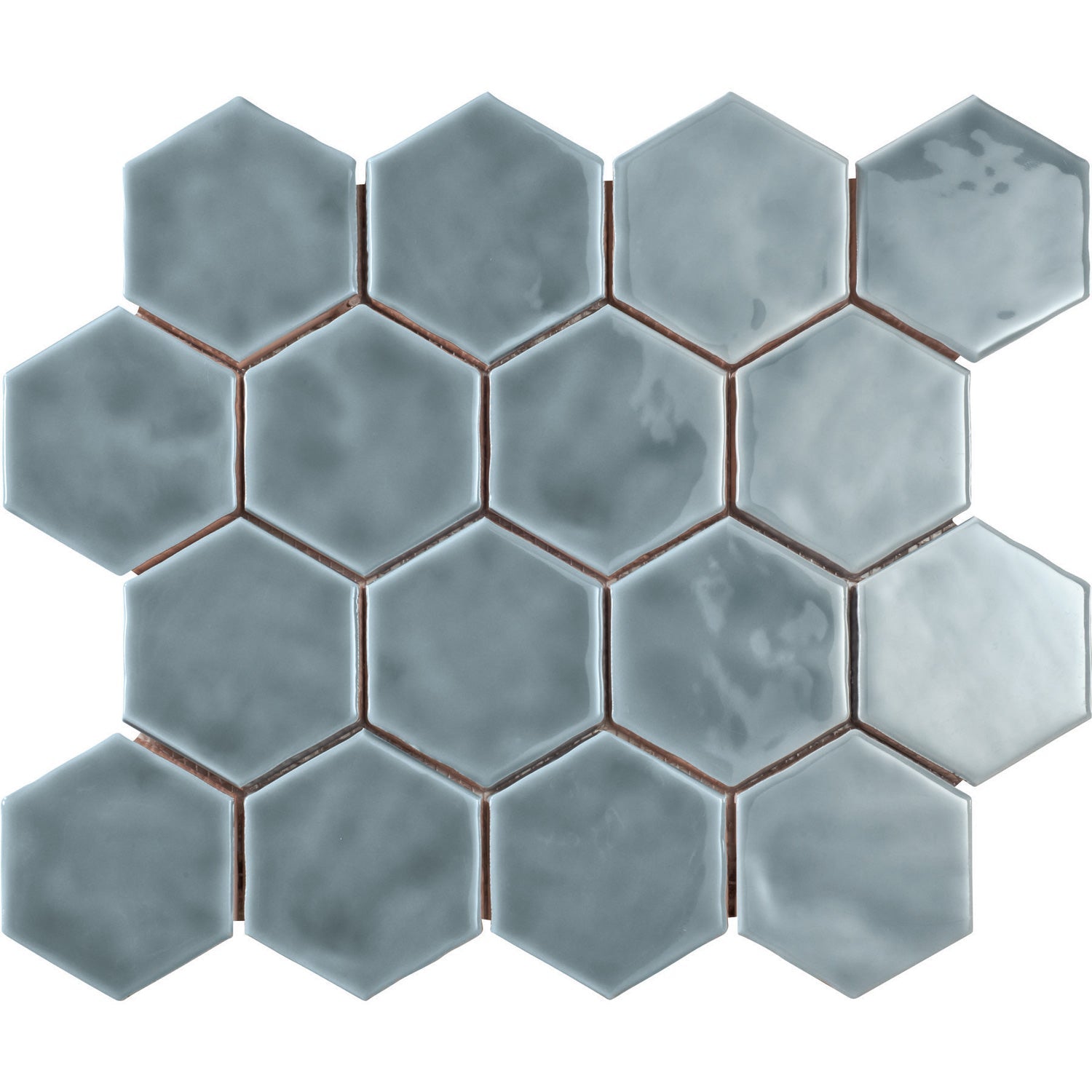 Marazzi - Artistic Reflections™ 3 in. Hexagon Mosaic - Haze Glossy