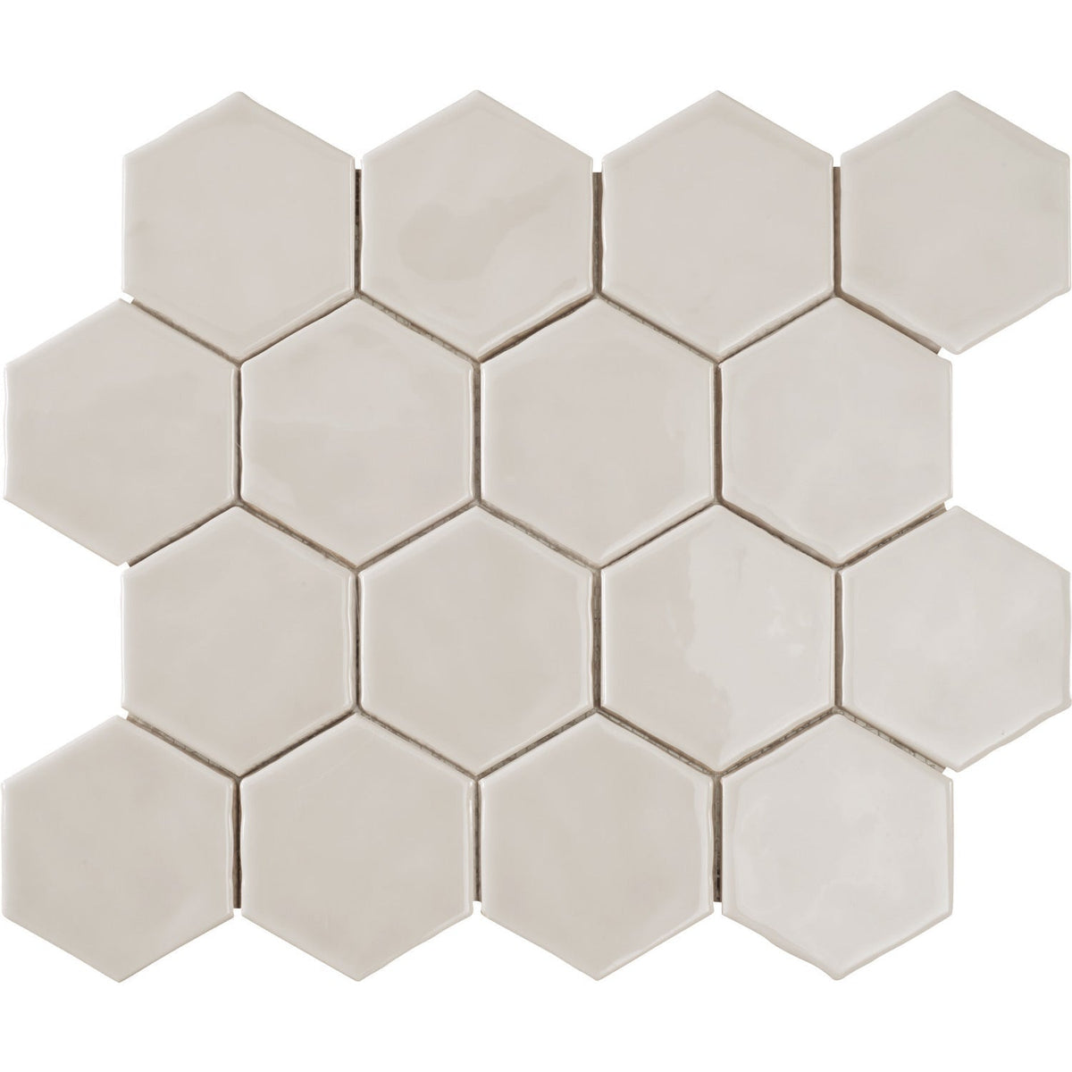 Marazzi - Artistic Reflections™ 3 in. Hexagon Mosaic - Mist Glossy
