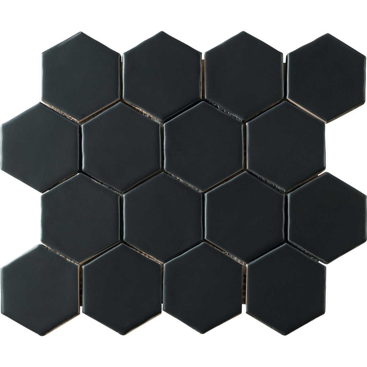 Marazzi - Artistic Reflections™ 3 in. Hexagon Mosaic - Onyx Matte