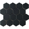 See Marazzi - Artistic Reflections™ 3 in. Hexagon Mosaic - Onyx Matte