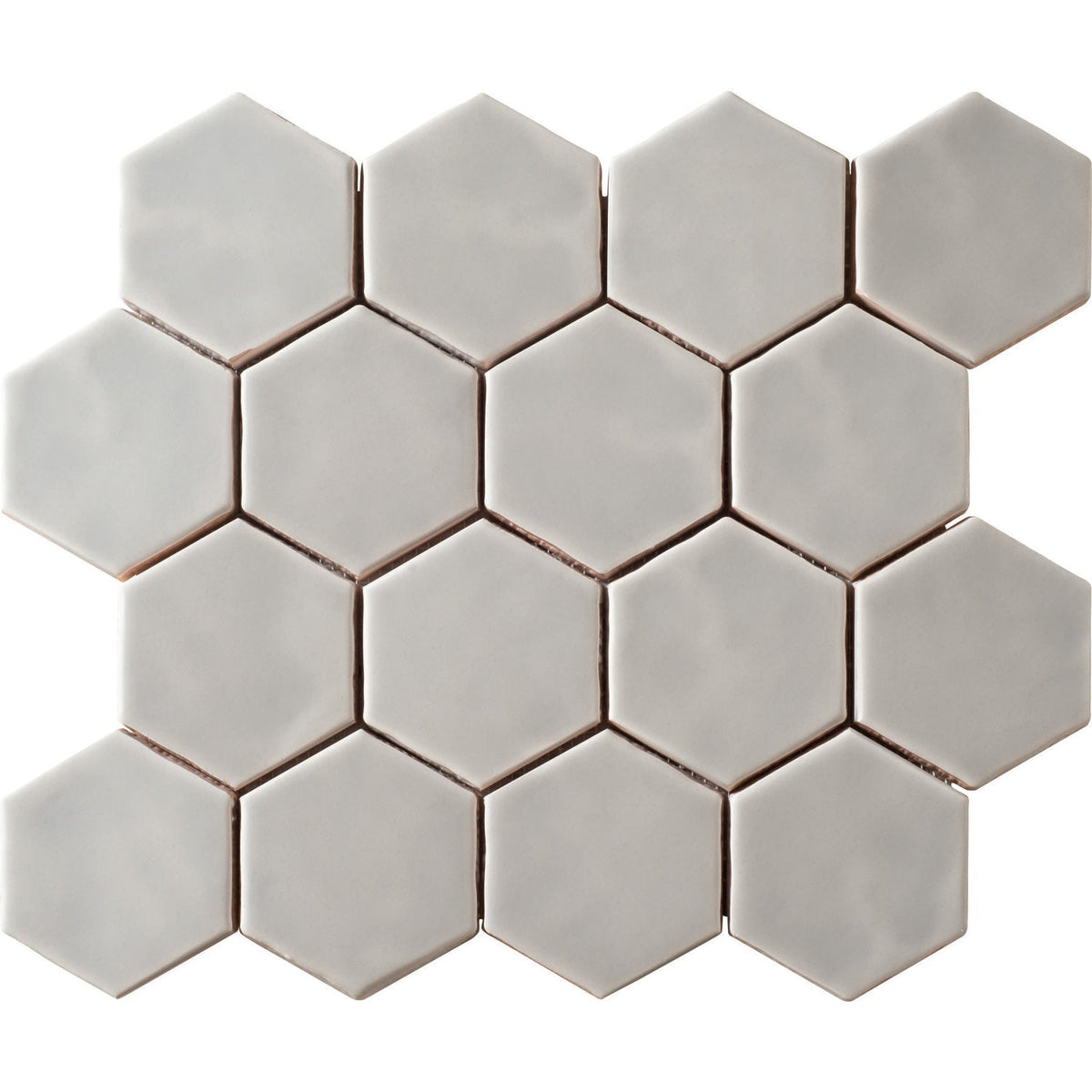 Marazzi - Artistic Reflections™ 3 in. Hexagon Mosaic - Rain Matte