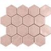 See Marazzi - Artistic Reflections™ 3 in. Hexagon Mosaic - Rose Glossy