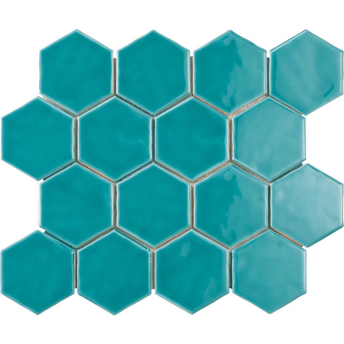 Marazzi - Artistic Reflections™ 3 in. Hexagon Mosaic - Wave Glossy