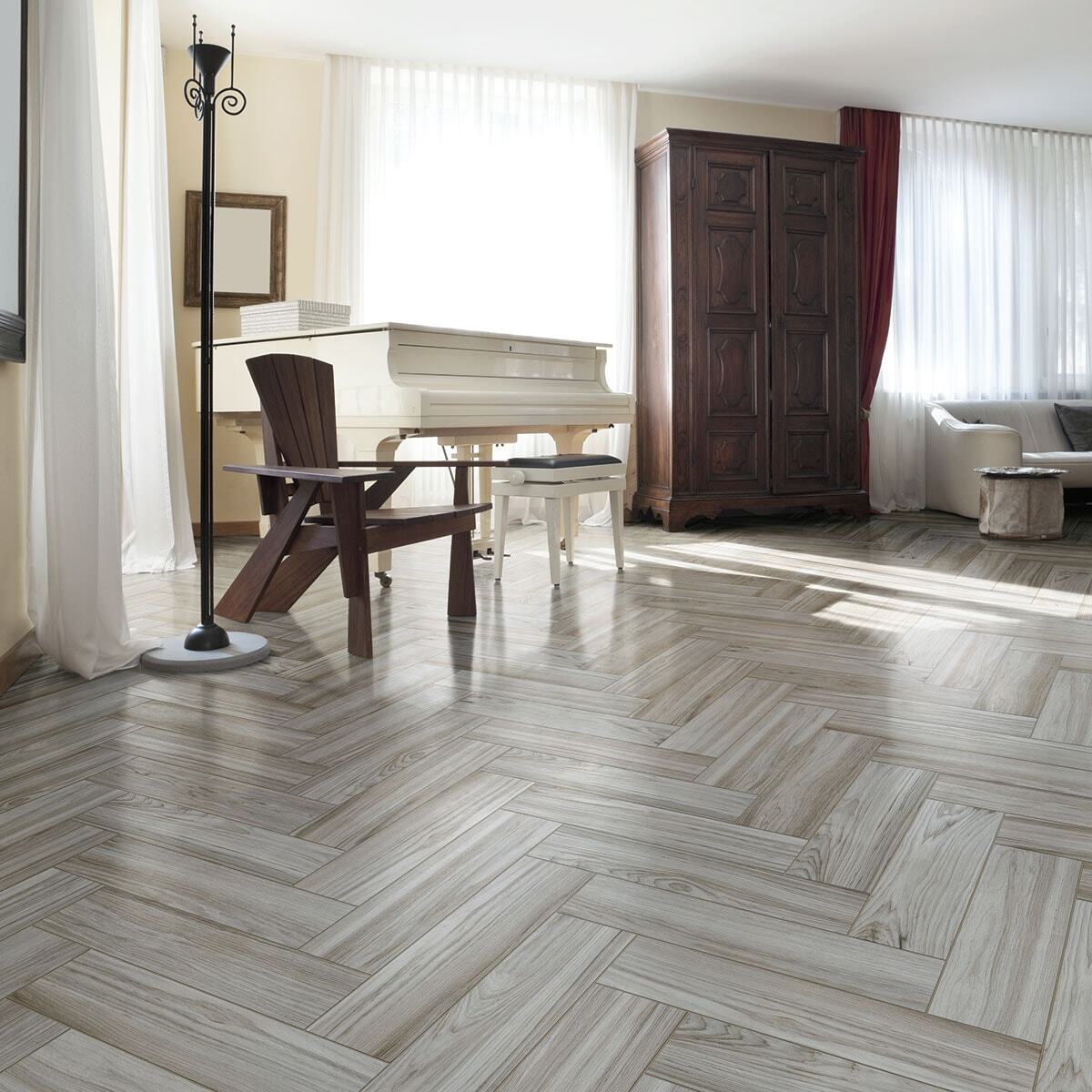 Marazzi - Knoxwood Glazed 6 in. x 24 in. Porcelain Tile - Caraway