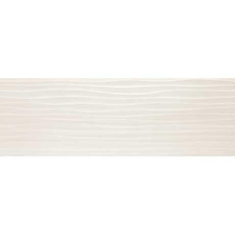 Marazzi - Materika 16 in. x 48 in. Ceramic Tile - Off White Wave