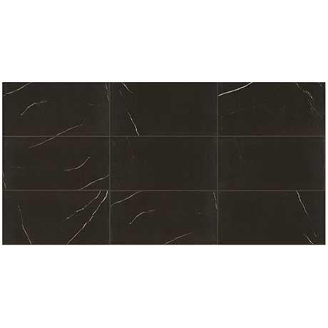 Marazzi - Classentino Marble 24 in. x 48 in. Porcelain Tile - Centurio Black Polished