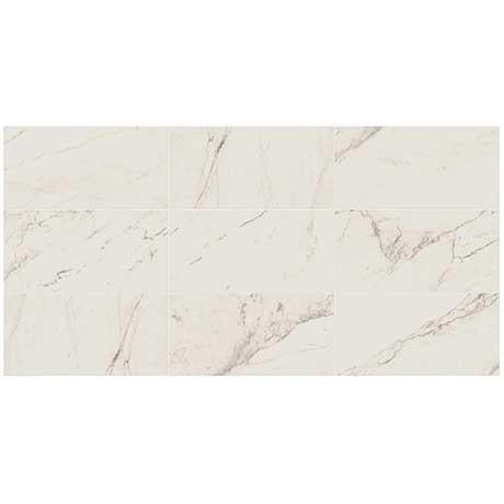 Marazzi - Classentino Marble 24 in. x 48 in. Porcelain Tile - Palazzo White Polished