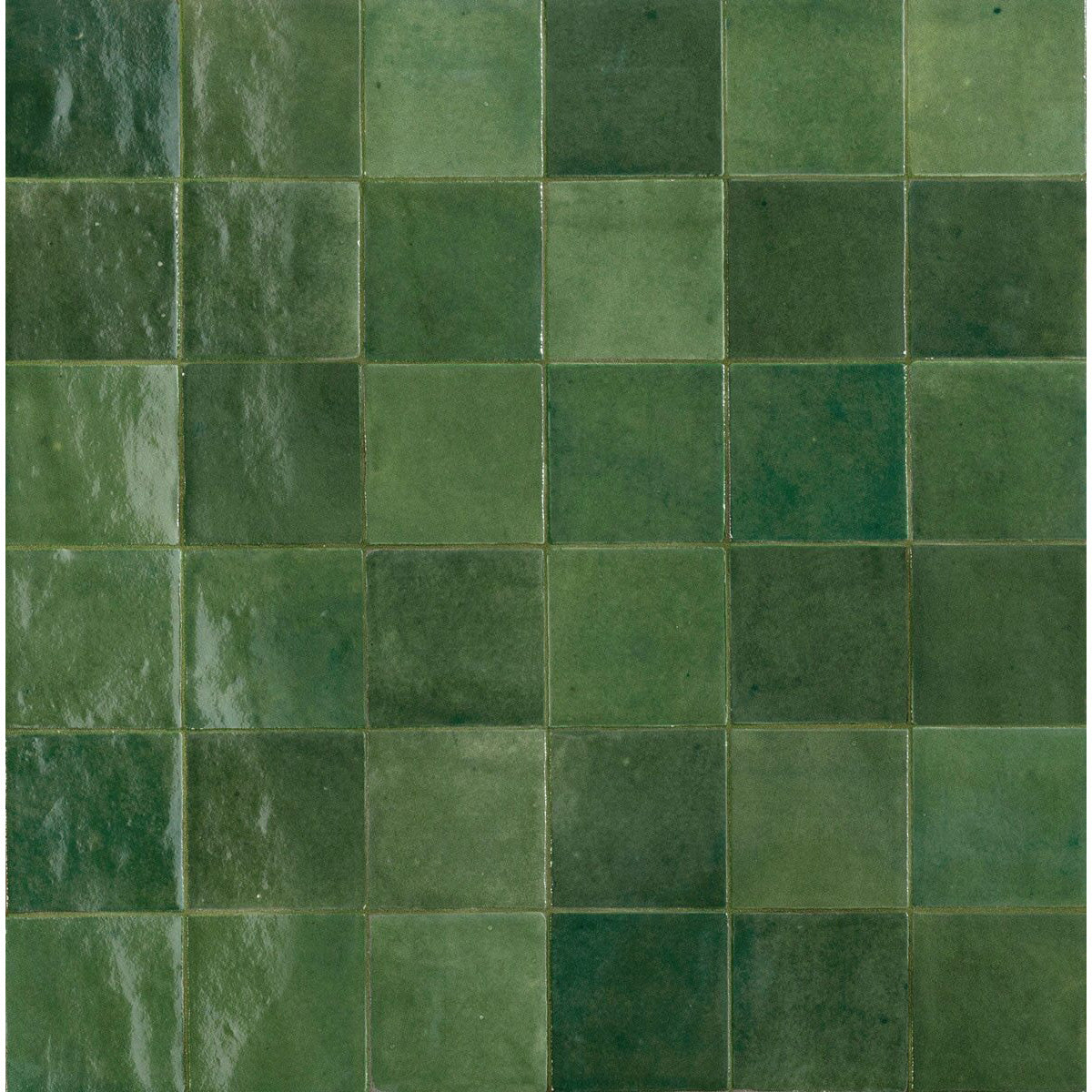 Marazzi - Zellige Neo 4 in. x 4 in. Glazed Ceramic Wall Tile - Bosco