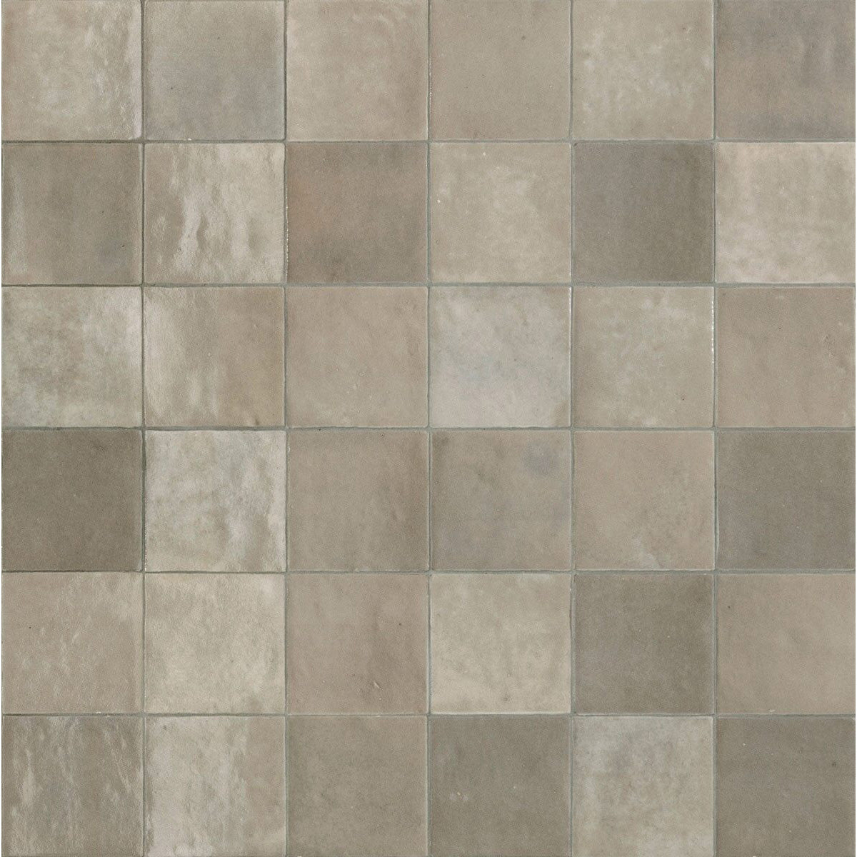 Marazzi - Zellige Neo 4 in. x 4 in. Glazed Ceramic Wall Tile - Argilla