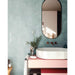 Bestile - Meraki 7.7 in. x 8.9 in. Hexagon Porcelain Tile - Base Aguamarina Installed