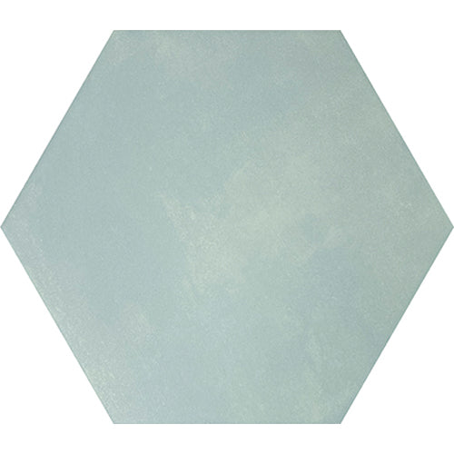 Bestile - Meraki 7.7 in. x 8.9 in. Hexagon Porcelain Tile - Base Aguamarina
