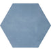 Bestile - Meraki 7.7 in. x 8.9 in. Hexagon Porcelain Tile - Base Azul