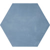 See Bestile - Meraki 7.7 in. x 8.9 in. Hexagon Porcelain Tile - Base Azul