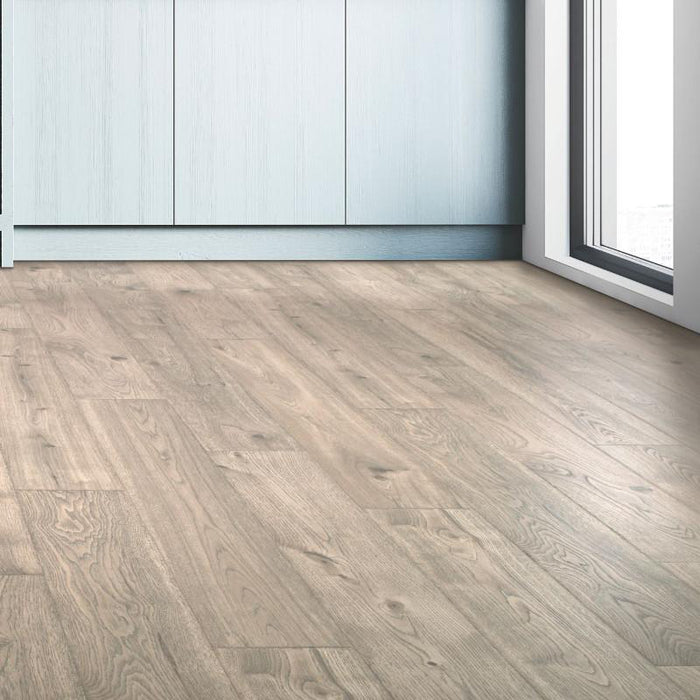 Mohawk - Revwood Plus Elderwood Laminate - Asher Gray Oak Laundry Room