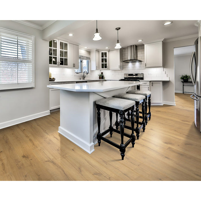 Mohawk - Revwood Plus Castlebriar Laminate - Calvary Oak Room Scene