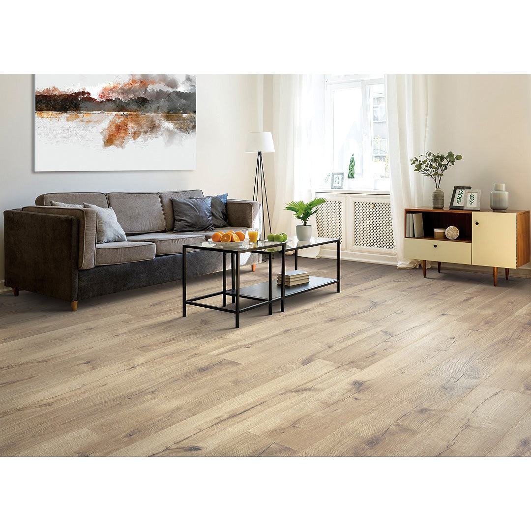 Mohawk - Revwood Plus Castlebriar Laminate - Trinket Oak Room Scene