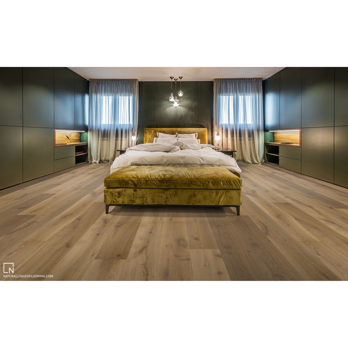 Naturally Aged Flooring - Pinnacle Collection - Vertex Room scene