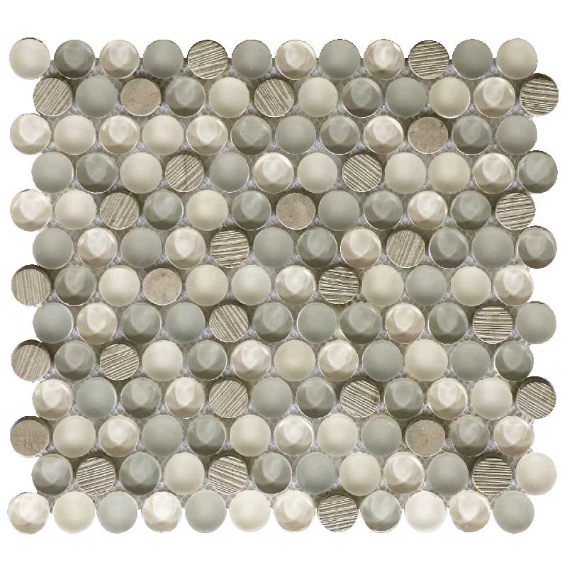 Maniscalco - Bennelong Point Series - Stone and Glass Mosaic - Dots - Thala Grey Blend